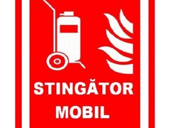 Placuta pentru stingator mobil